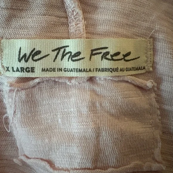 NWOT We The Free Soft Pink Textured Top - Picture 3 of 5